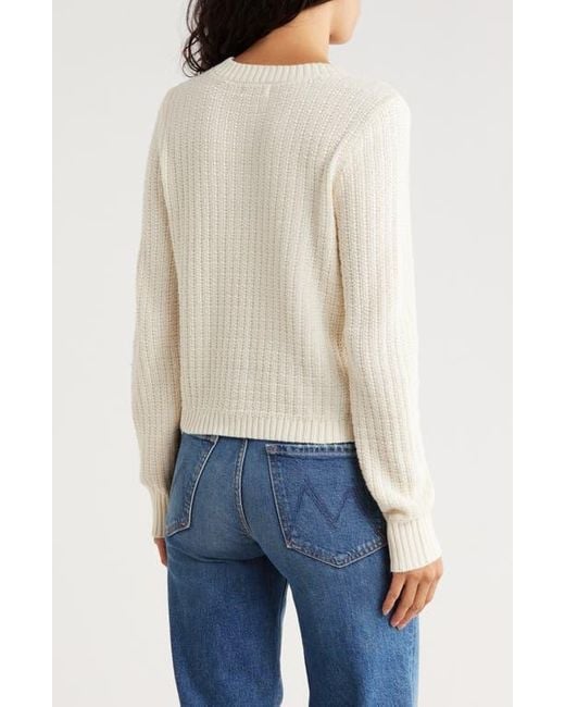 Blu Pepper White Button Front Cardigan