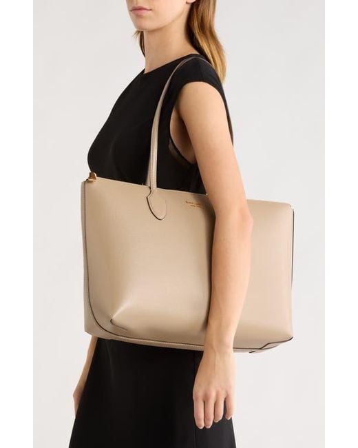Kate Spade Natural Large Bleecker Leather Tote