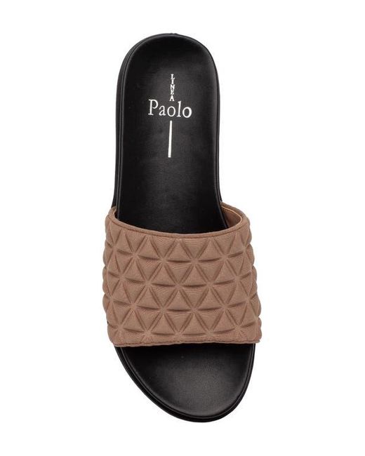 Linea Paolo White Leah Slide Sandal