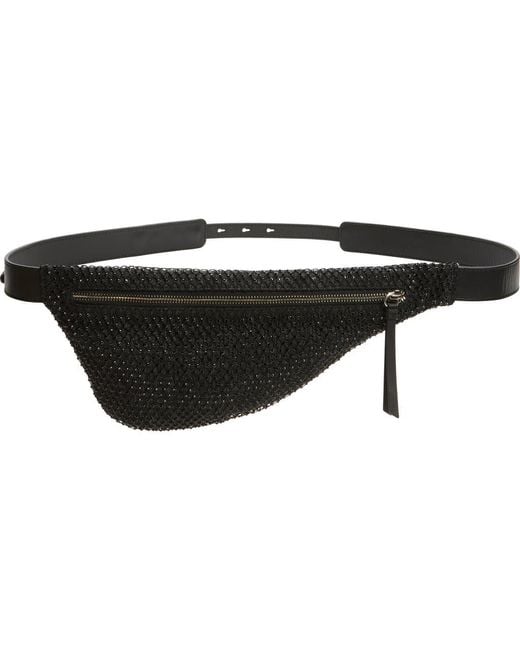 Rag & Bone Black Petra Embellished Denim Sling Bag