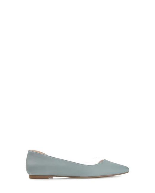 Journee Collection Blue Mikki Pointed Toe Flat