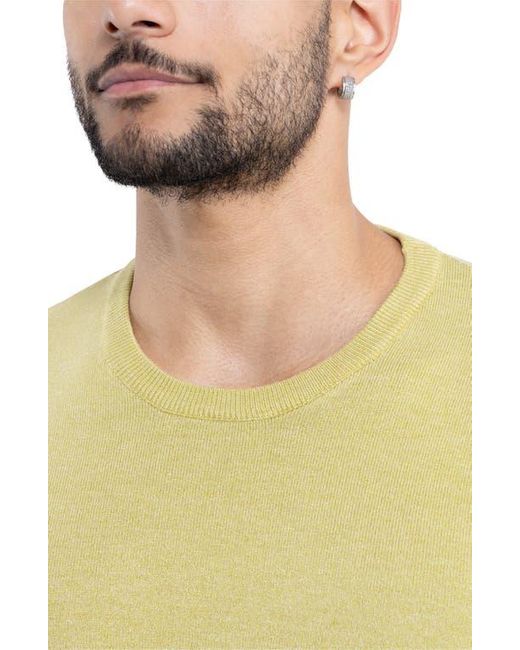 Xray Jeans Green Heather Lime Crewneck Knit Pullover for men