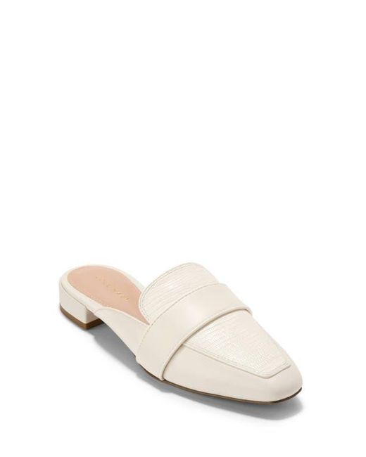 Cole Haan White Pasha Mule