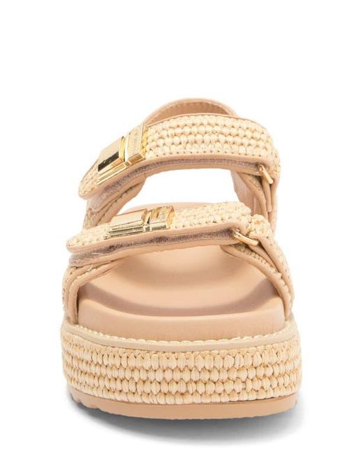 Steve Madden Natural Bowie Platform Slingback Sandal