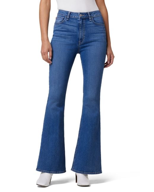 Hudson Jeans Heidi High Rise Flare Jeans in Blue | Lyst