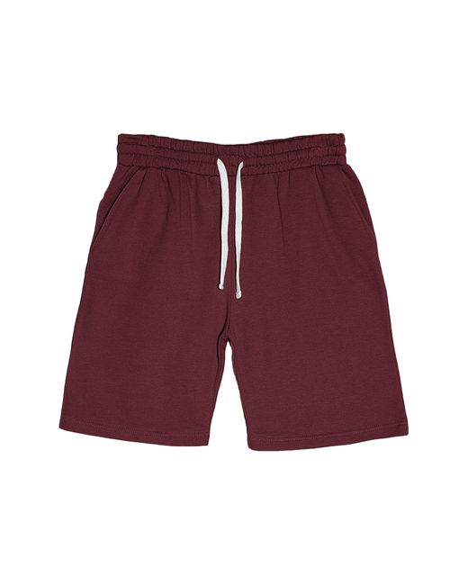 FLEECE FACTORY Red Core Fleece Shorts for men