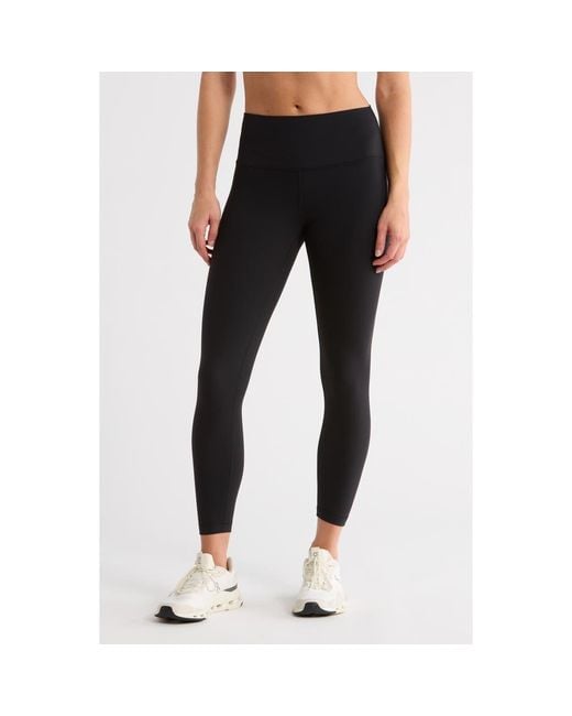 90 Degrees Black Fleece Lined Superflex Leggings