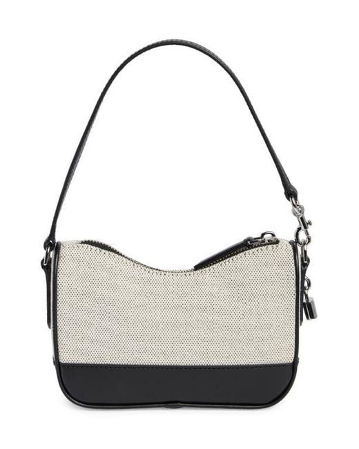 Marc Jacobs Metallic Drifter Canvas & Leather Convertible Shoulder Bag