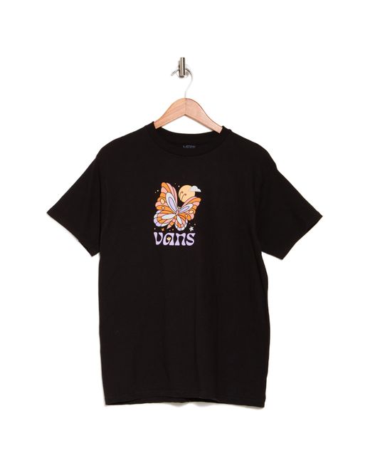 Vans Black Flutter High Cotton Graphic T-shirt for men