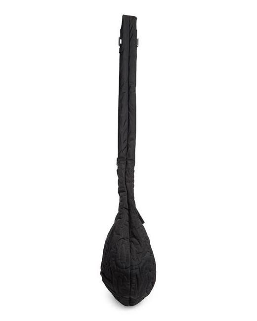 Marc Jacobs Black Jumbled Logo Workwear Nylon Crossbody Bag