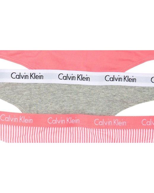 Calvin Klein Pink Logo Assorted Thongs