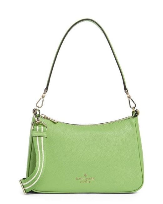 Kate Spade Green Rosie Pebble Leather Medium Satchel