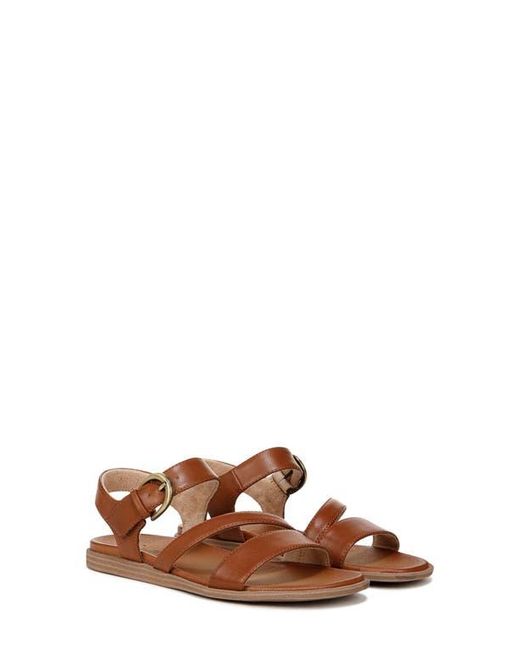 Naturalizer Brown Jayvee Faux Leather Ankle-Strap Sandals