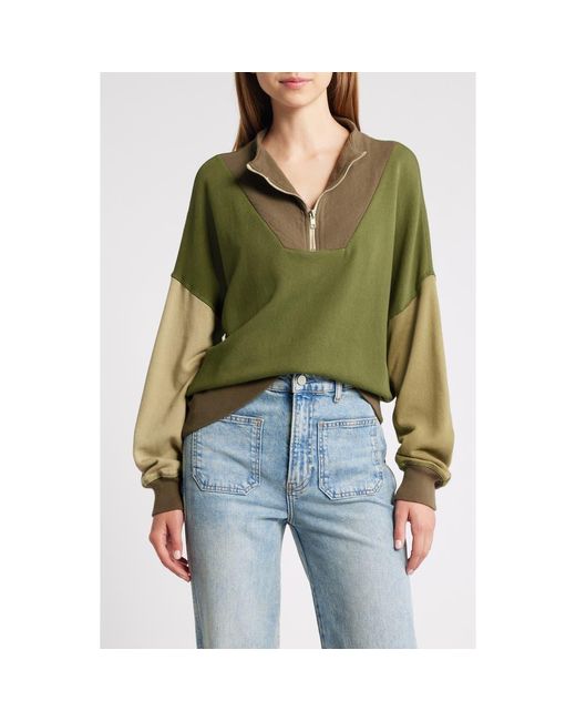 The Great Green The Colorblock Trail Half Zip Pullover