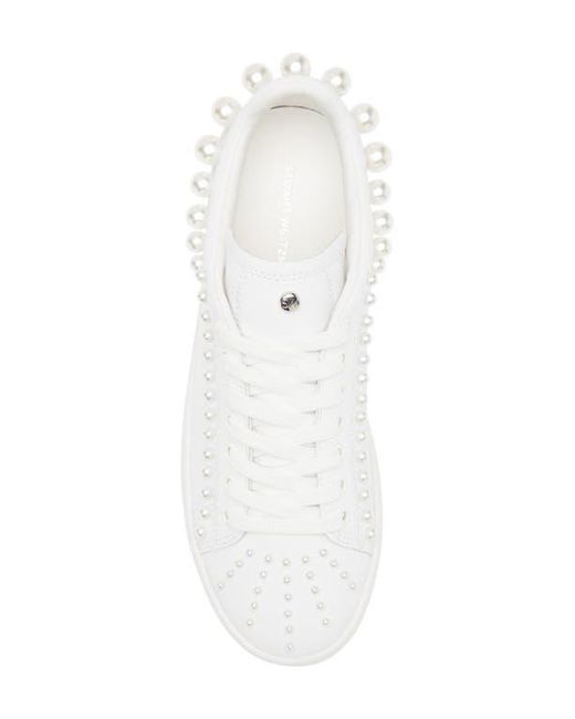 Stuart Weitzman White Goldie Sneaker