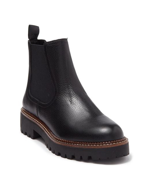 Caslon Black Miller Water Resistant Leather Chelsea Boot