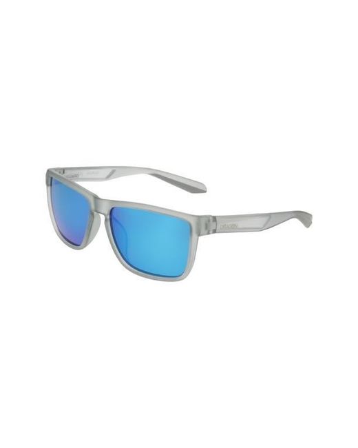 Dragon Blue 58Mm Rectangular Sunglasses