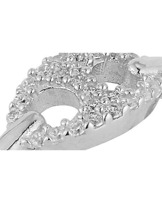 Glaze Jewelry Metallic Frozen Mariner Link Ring