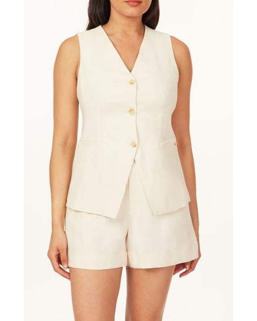 Scotch & Soda White Washed Longline Vest