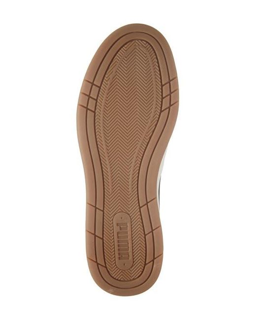 PUMA Leather-Trim Skate Sneakers in Brown for Men | Lyst