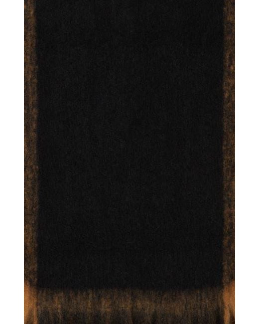 Steve Madden Black Pop Border Stripe Scarf