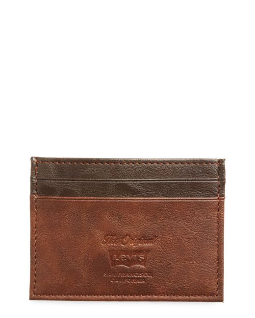 Levi's Brown Ivy Leather Card Case