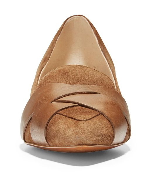 cole haan camila leather skimmer flat