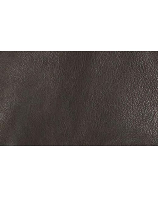 Frye Black Cafe Racer Leather Jacket for men