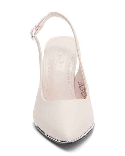 DKNY White Preston Slingback Pump