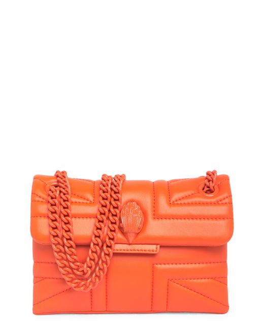 Kurt Geiger Union Jack Mini Leather Shoulder Bag in Orange | Lyst
