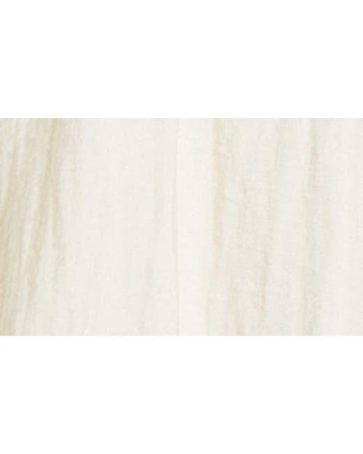 Treasure & Bond White Ruffle Peplum Top