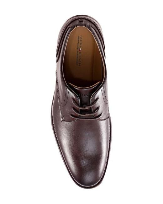 Tommy Hilfiger Brown Boswell Plain Toe Derby for men