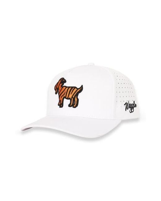 Waggle White The Goat Baseball Cap for men