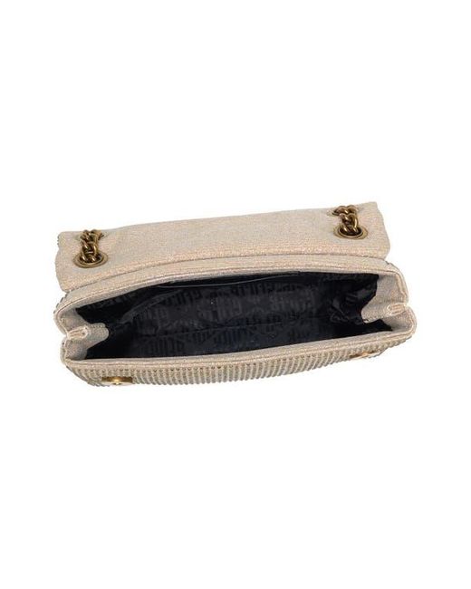 Kurt Geiger Natural Rhinestone Mini Brixton Shoulder Bag