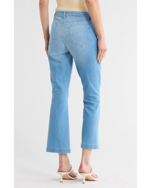 L'Agence Blue Ali High Waist Ankle Slim Flare Leg Jeans