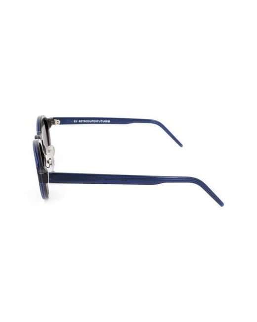 Retrosuperfuture Blue 54Mm Round Sunglasses
