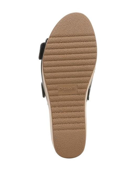 Dr. Scholls Black Cali Breeze Wedge Sandal