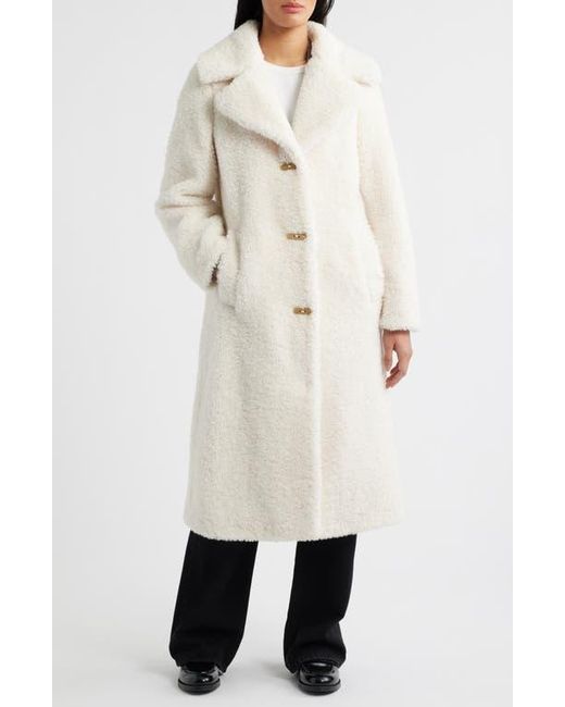 Sam Edelman White Teddy Toggle Coat
