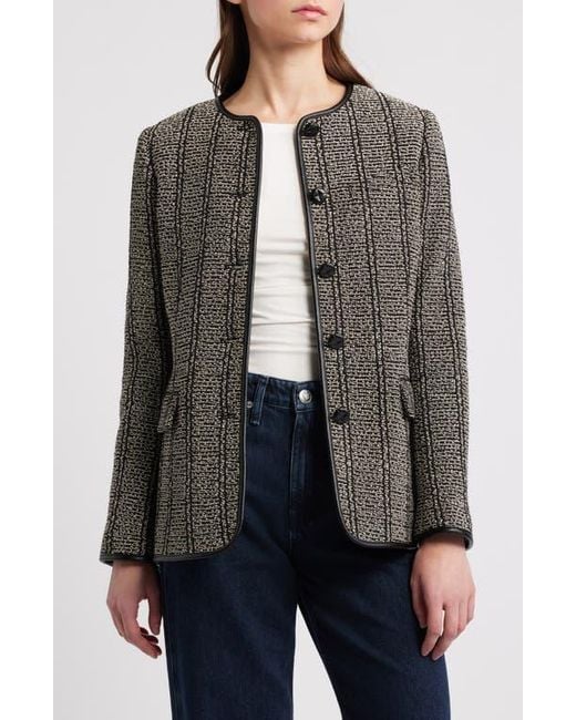 Rag & Bone Gray Barlet Cotton Tweed Jacket