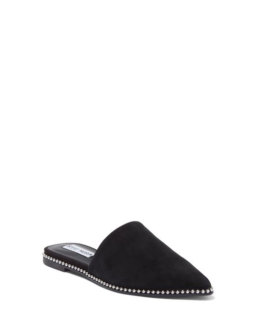 Steve Madden Azizi Pointed Toe Mule In Black Sued At Nordstrom Rack | Lyst