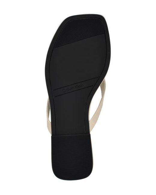 Calvin Klein White Stelea Flip Flop