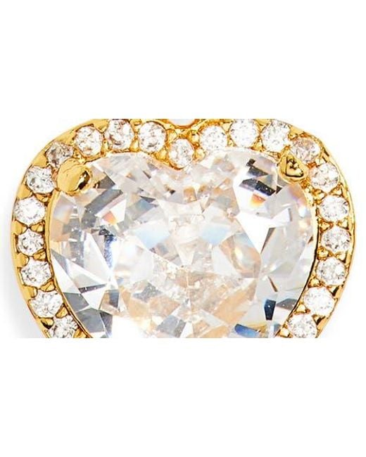 Kate Spade Green Pavé Heart Pendant Necklace