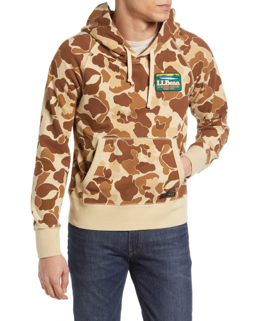 L.L. Bean Multicolor X Todd Snyder Organic Cotton Hoodie In Khaki Camo At Nordstrom Rack for men