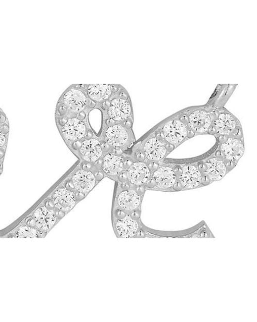 Glaze Jewelry White Sterling Love Necklace
