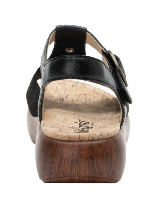Alegria By Pg Lite Black Betsie Slingback Platform Sandal