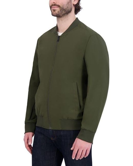Cole Haan Green Bomber Jacket for men