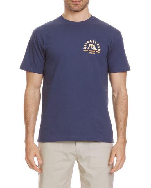 Quiksilver Blue Shadow Block Mt0 Graphic T-Shirt for men