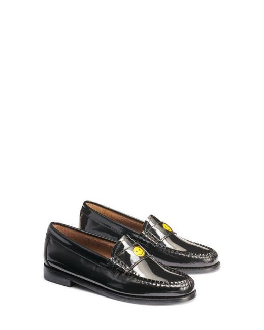 G.H.BASS Black Whitney Emoji Loafer