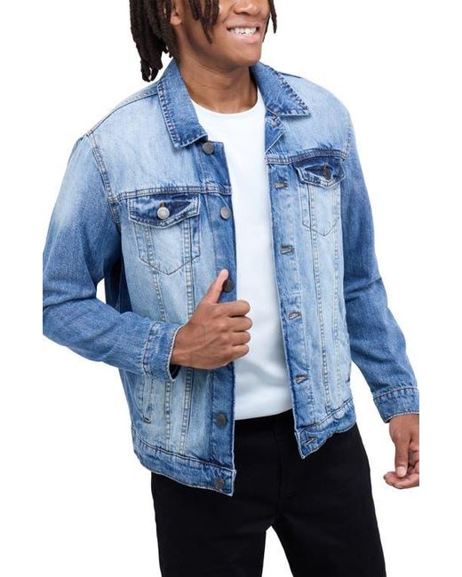 Xray Jeans Blue Slim-Fit Stretch Denim Jacket for men