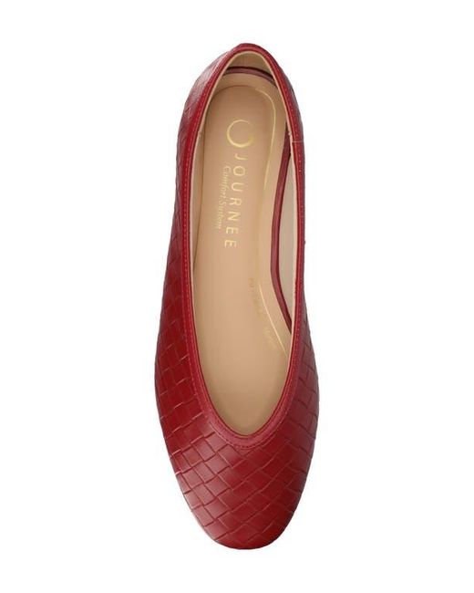 Journee Collection Red Fortune Flat